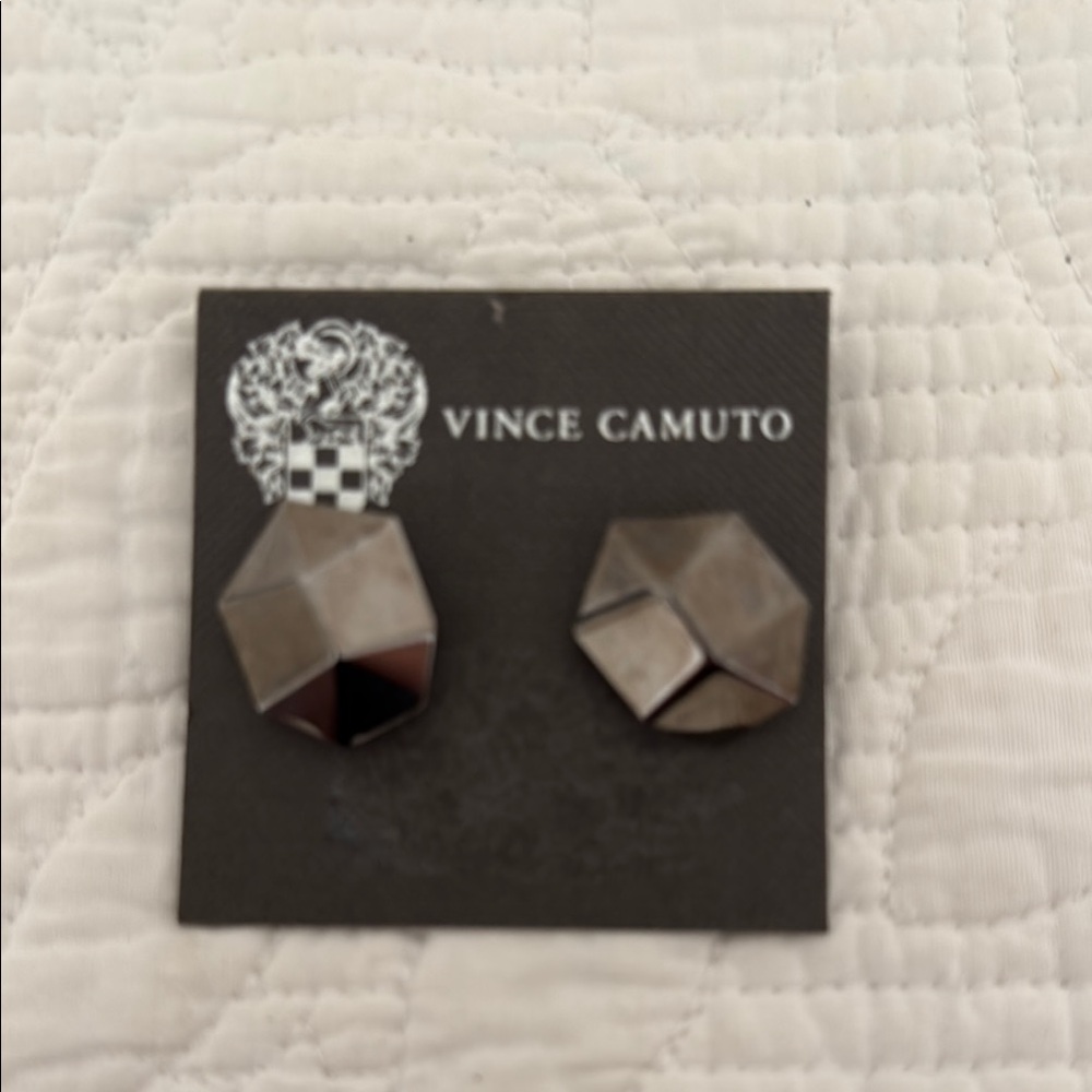 Vince Camuto Silver Geometric Earrings